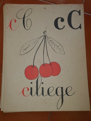 Abecedario parete vintage - a,