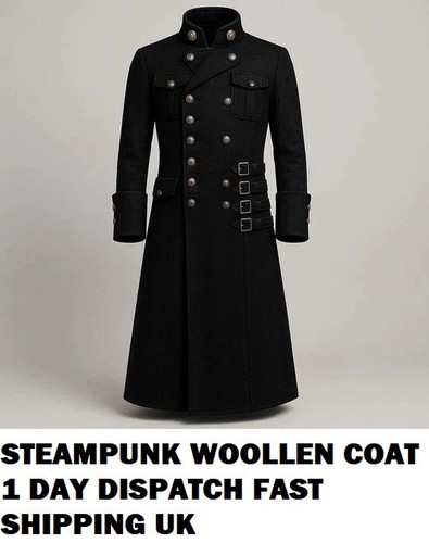 Trench cappotto uomo nero