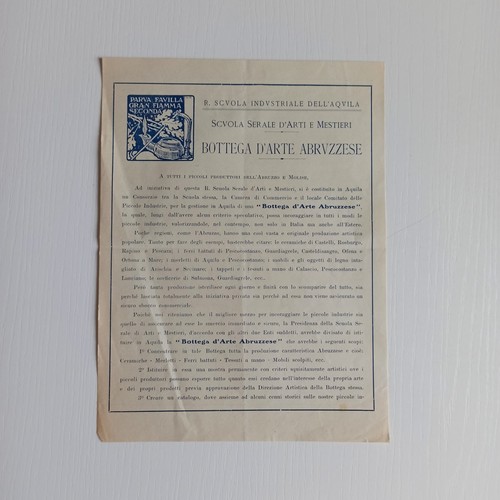1926 bottega arte abbruzzese - 1926,